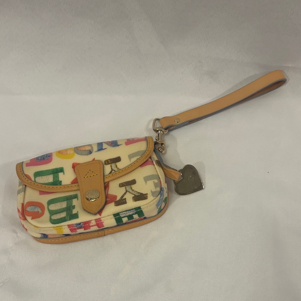 Dooney & Bourke Colorful Alphabet Wristlet